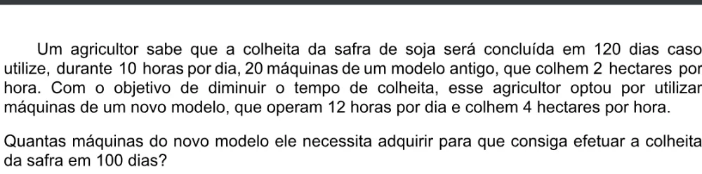 Trecho original com figura, tabela ou fórmula da questão 151 do ENEM 2020 - 2º Dia - Caderno 5 – Amarelo – Aplicação digital.