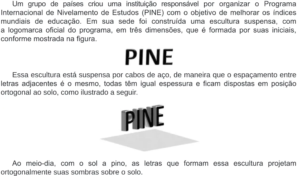 Trecho original com figura, tabela ou fórmula da questão 151 do ENEM 2019 - 2º Dia – Caderno 6 – Cinza (Ampliada) – Aplicação Regular.