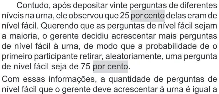 Trecho original com figura, tabela ou fórmula da questão 163 do ENEM 2018 - 2º Dia - Caderno 11 – Laranja (Braile e ledor) – Aplicação regular.