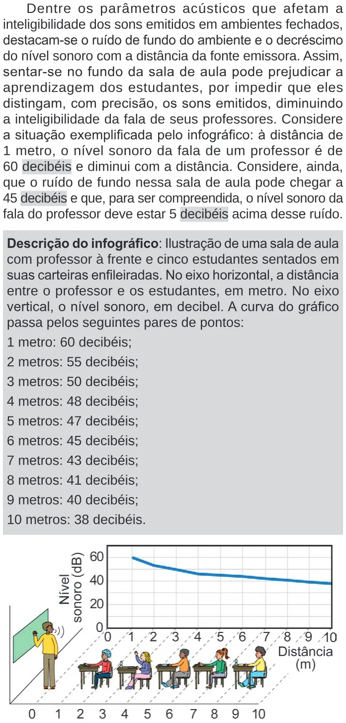 Trecho original com figura, tabela ou fórmula da questão 99 do ENEM 2024 - 2º Dia – Caderno 11 – Laranja (braile e ledor) – Aplicação Regular.
