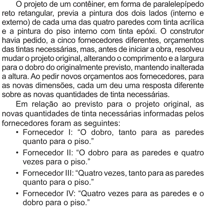 Trecho original com figura, tabela ou fórmula da questão 166 do ENEM 2021 - 2º Dia – Caderno 7 – Azul – Aplicação Regular.