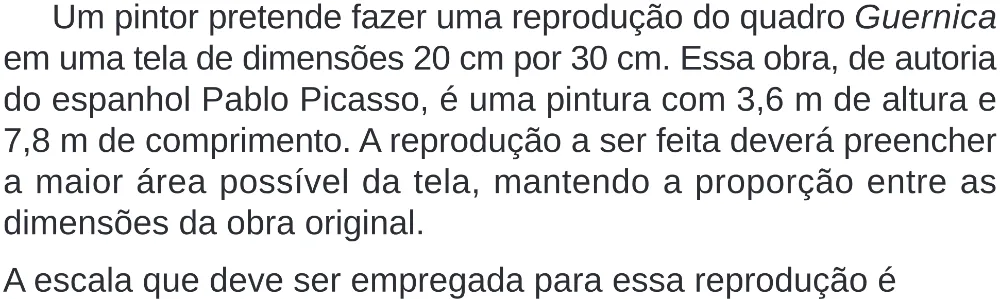 Trecho original com figura, tabela ou fórmula da questão 142 do ENEM 2024 - 2º Dia – Caderno 8 – Verde (Superampliada) – Reaplicação/PPL.