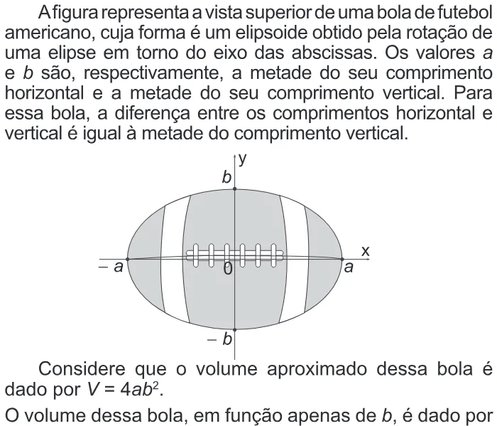 Trecho original com figura, tabela ou fórmula da questão 137 do ENEM 2015 - 2º Dia - Caderno 5 - Amarelo – Aplicação regular.