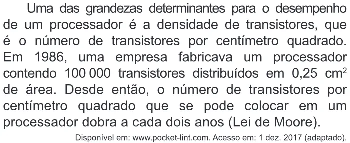 Trecho original com figura, tabela ou fórmula da questão 171 do ENEM 2018 - 2º Dia - Caderno 12 – Verde (Libras) – Aplicação regular.