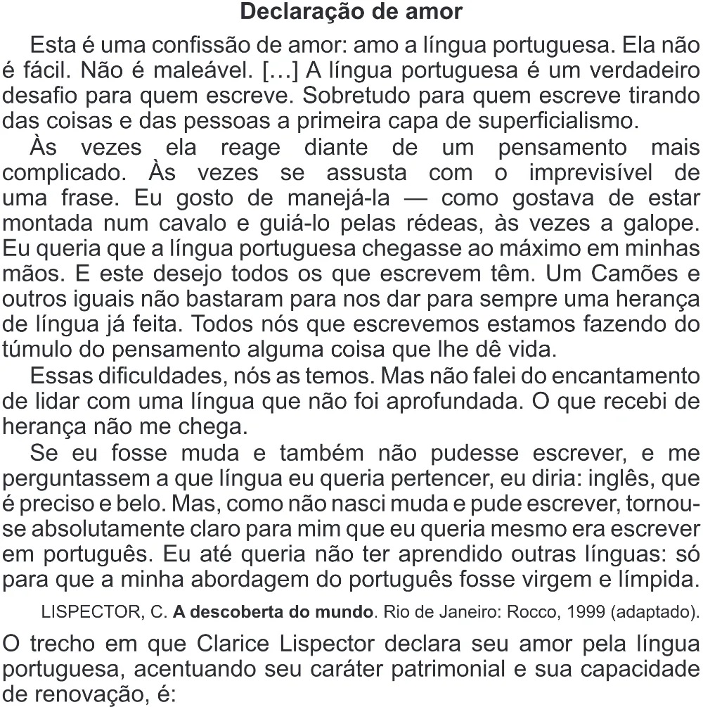 Trecho original com figura, tabela ou fórmula da questão 20 do ENEM 2017 - 1º Dia - Caderno 1 - Azul (Superampliada) – Aplicação regular.