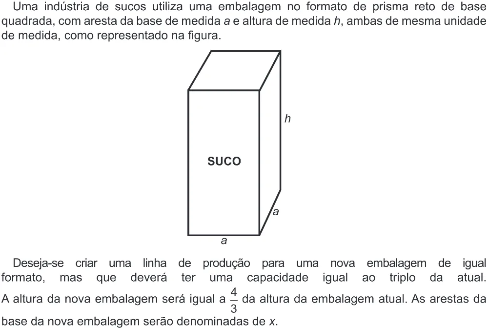 Trecho original com figura, tabela ou fórmula da questão 147 do ENEM 2022 - 2º Dia – Caderno 6 – Cinza (Ampliada) – Reaplicação/PPL.
