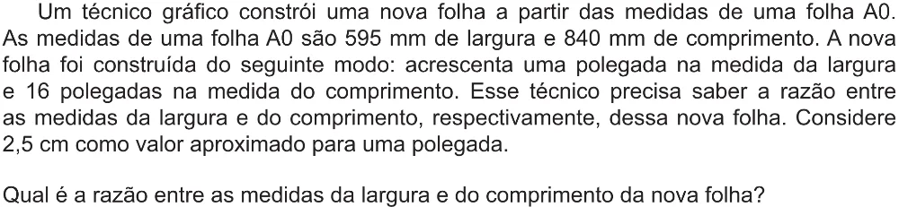 Trecho original com figura, tabela ou fórmula da questão 146 do ENEM 2021 - 2º Dia – Caderno 5 – Amarelo (Ampliada) – Reaplicação/PPL/Segunda Oportunidade.