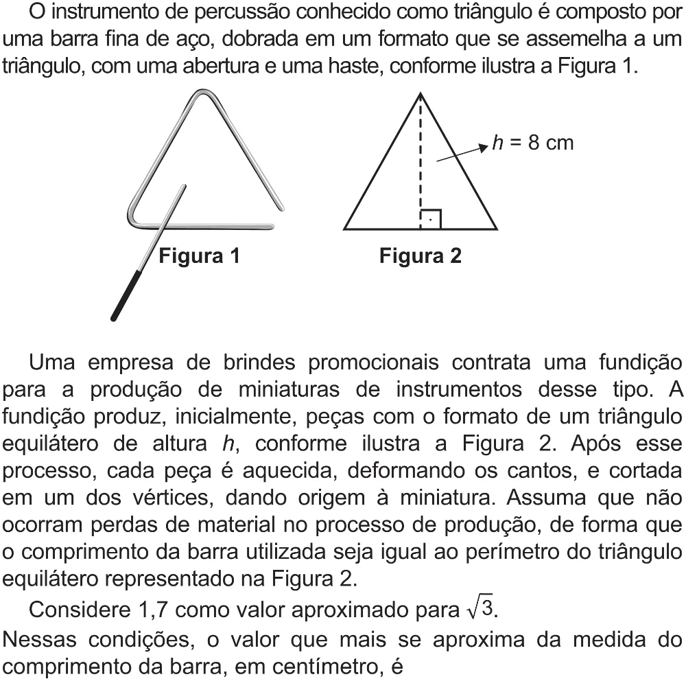 Trecho original com figura, tabela ou fórmula da questão 146 do ENEM 2021 - 2º Dia – Caderno 12 – Verde (Libras – Superampliada) – Aplicação Regular.