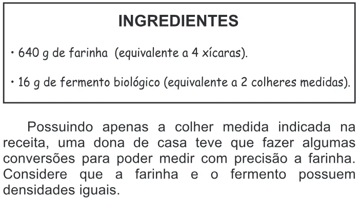 Trecho original com figura, tabela ou fórmula da questão 140 do ENEM 2017 - 2º Dia - Caderno 18- Amarelo – Reaplicação/PPL.