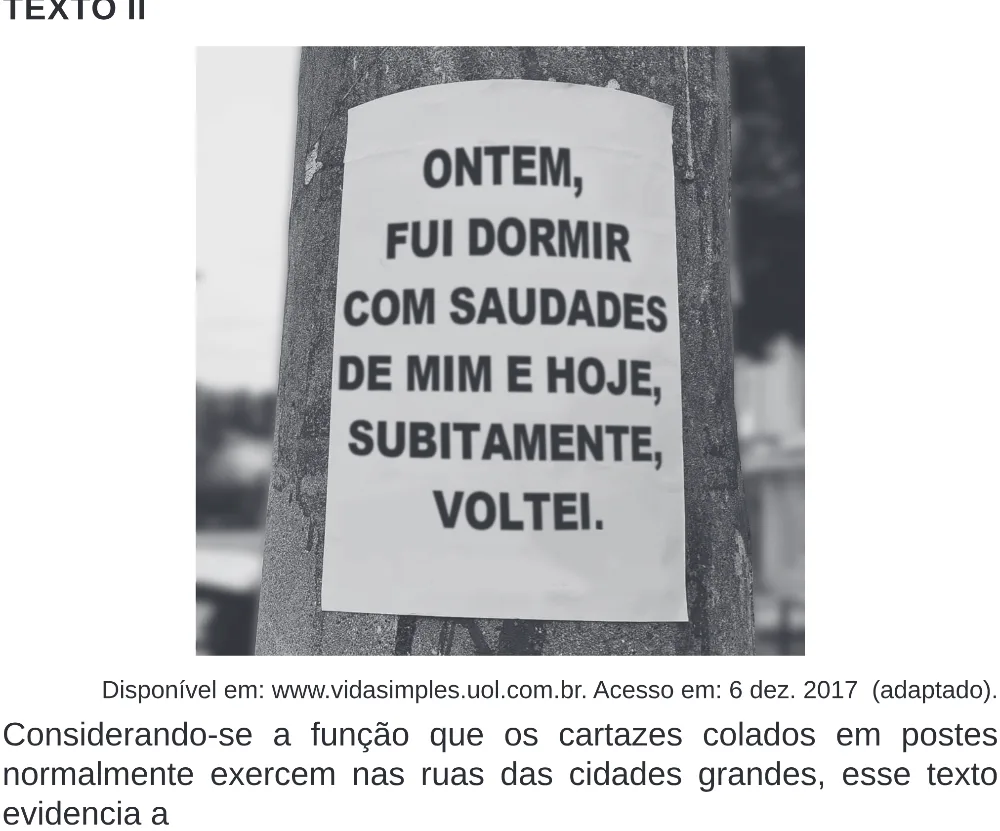 Trecho original com figura, tabela ou fórmula da questão 22 do ENEM 2020 - 1º Dia - Caderno 4 – Rosa (Superampliada) – Aplicação Regular.