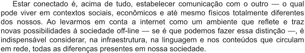 Trecho original com figura, tabela ou fórmula da questão 43 do ENEM 2021 - 1º Dia – Caderno 2 – Amarelo (Ampliada) – Reaplicação/PPL/Segunda Oportunidade.