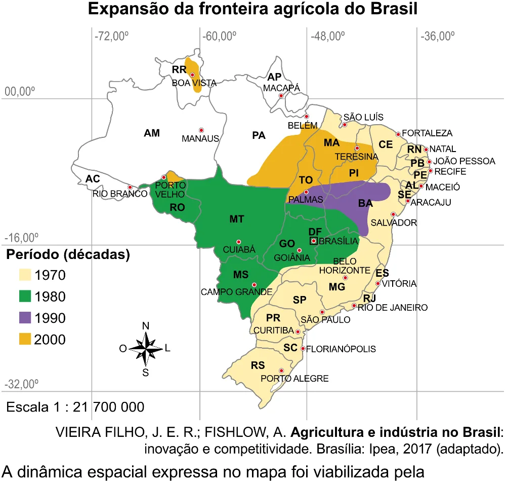 Trecho original com figura, tabela ou fórmula da questão 63 do ENEM 2023 - 1º Dia – Caderno 4 – Rosa (Superampliada) – Reaplicação/PPL.