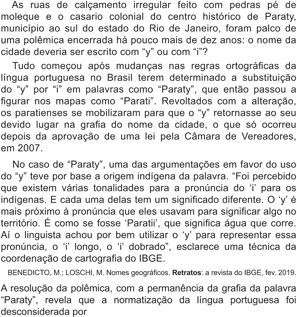 Trecho original com figura, tabela ou fórmula da questão 41 do ENEM 2021 - 1º Dia – Caderno 2 – Amarelo (Superampliada) – Reaplicação/PPL/Segunda Oportunidade.