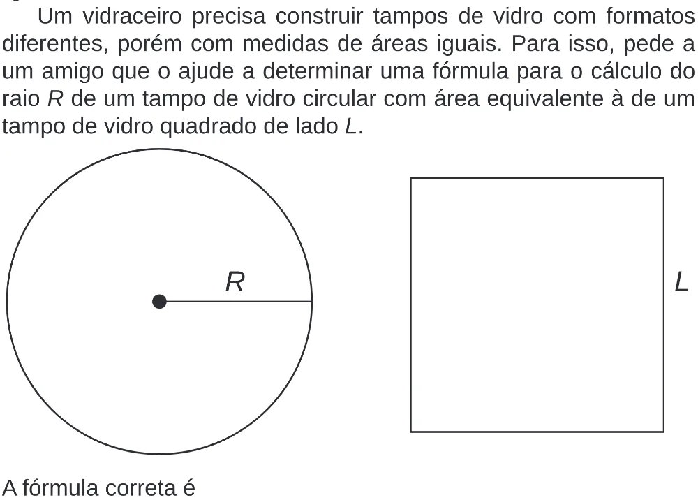 Trecho original com figura, tabela ou fórmula da questão 150 do ENEM 2020 - 2º Dia – Caderno 8 – Rosa (Superampliada) – Reaplicação/PPL.