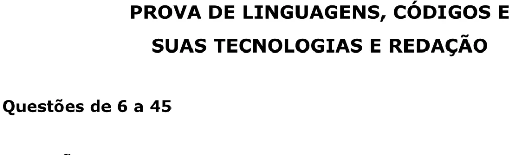 Alternativa E da questão 5 (espanhol) do ENEM 2023 - 1º Dia – Caderno 9 – Laranja (Braile e ledor) – Aplicação Regular - Caderno 9 – Laranja – Leitor de tela (NVDA) - Linguagens, Códigos e suas Tecnologias e Redação.