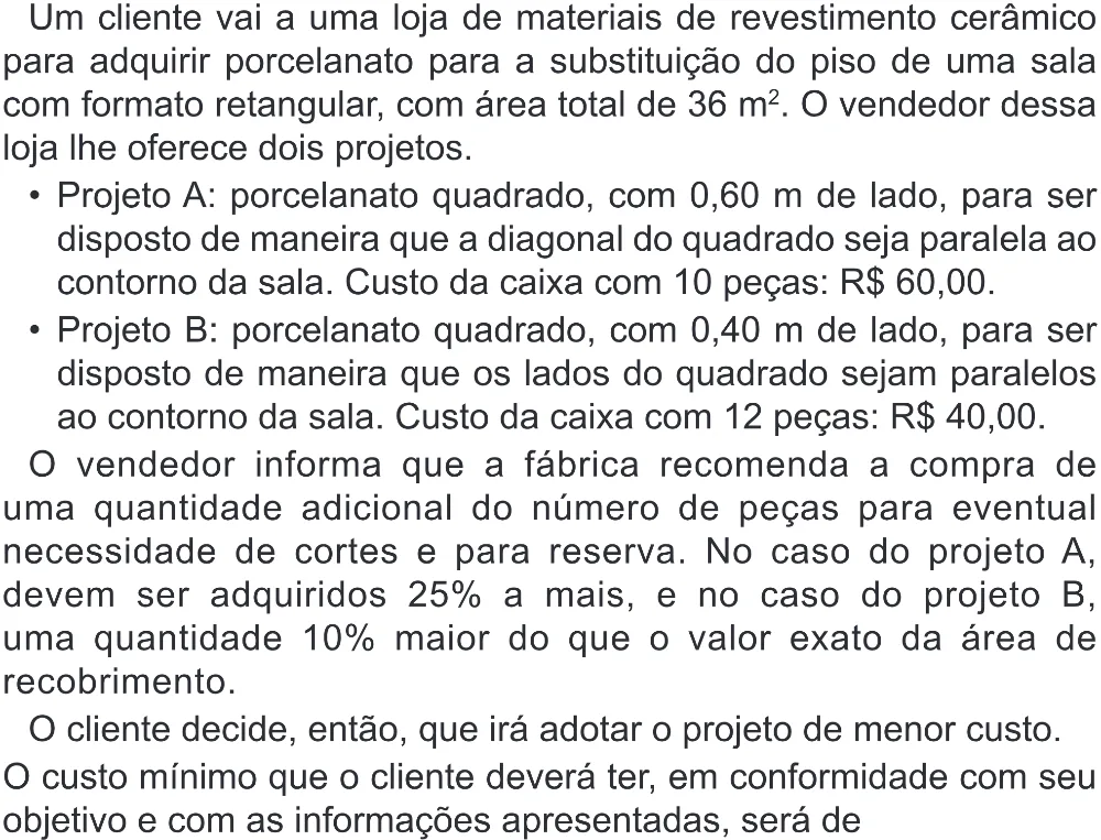 Trecho original com figura, tabela ou fórmula da questão 173 do ENEM 2022 - 2º Dia – Caderno 6 – Cinza (Superampliada) – Reaplicação/PPL.