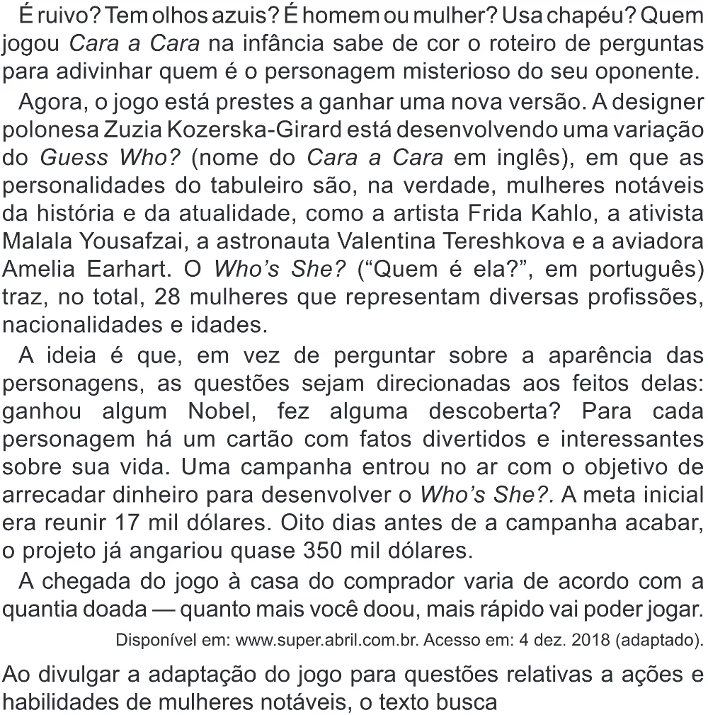 Trecho original com figura, tabela ou fórmula da questão 19 do ENEM 2022 - 1º Dia – Caderno 10 – Verde (Libras – Superampliada) – Aplicação Regular.