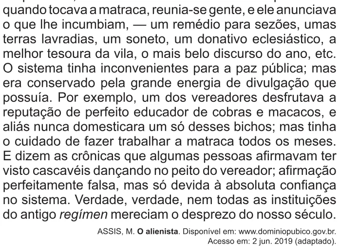 Trecho original com figura, tabela ou fórmula da questão 7 do ENEM 2021 - 1º Dia – Caderno 10 – Verde (Libras) – Aplicação Regular.