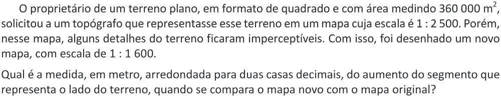 Trecho original com figura, tabela ou fórmula da questão 165 do ENEM 2025 - 2º Dia – Caderno 11 – Laranja (Braile e ledor) – Aplicação Regular - (Ampliada) - Belém, Ananindeua e Marituba.