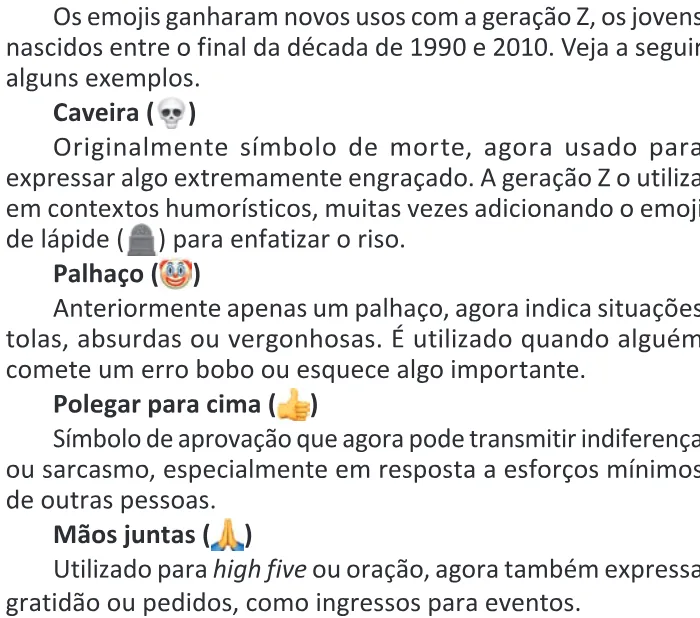 Trecho original com figura, tabela ou fórmula da questão 14 do ENEM 2025 - 1º Dia – Caderno 1 – Azul – Reaplicação.