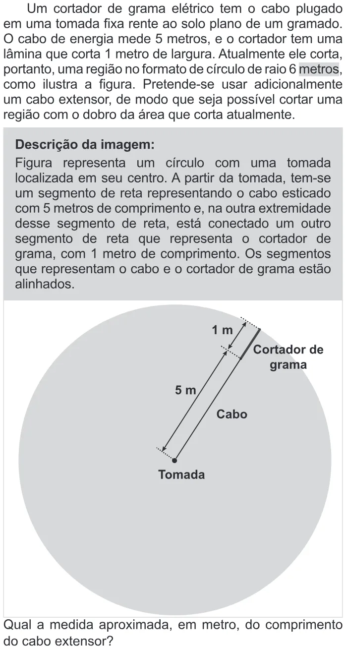 Trecho original com figura, tabela ou fórmula da questão 137 do ENEM 2022 - 2º Dia – Caderno 11 – Laranja (braile e ledor) – Reaplicação/PPL.