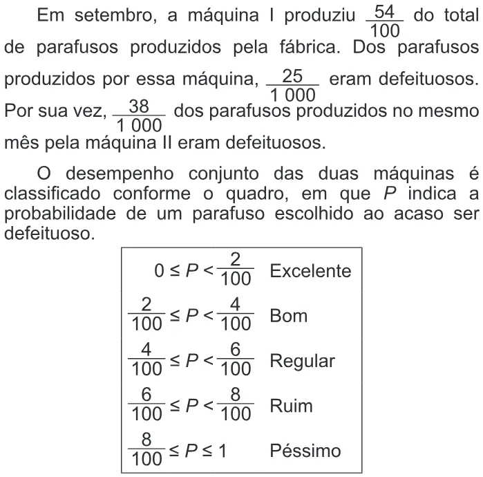 Trecho original com figura, tabela ou fórmula da questão 175 do ENEM 2013 - 2º Dia - Caderno 5 - Amarelo – Aplicação regular.