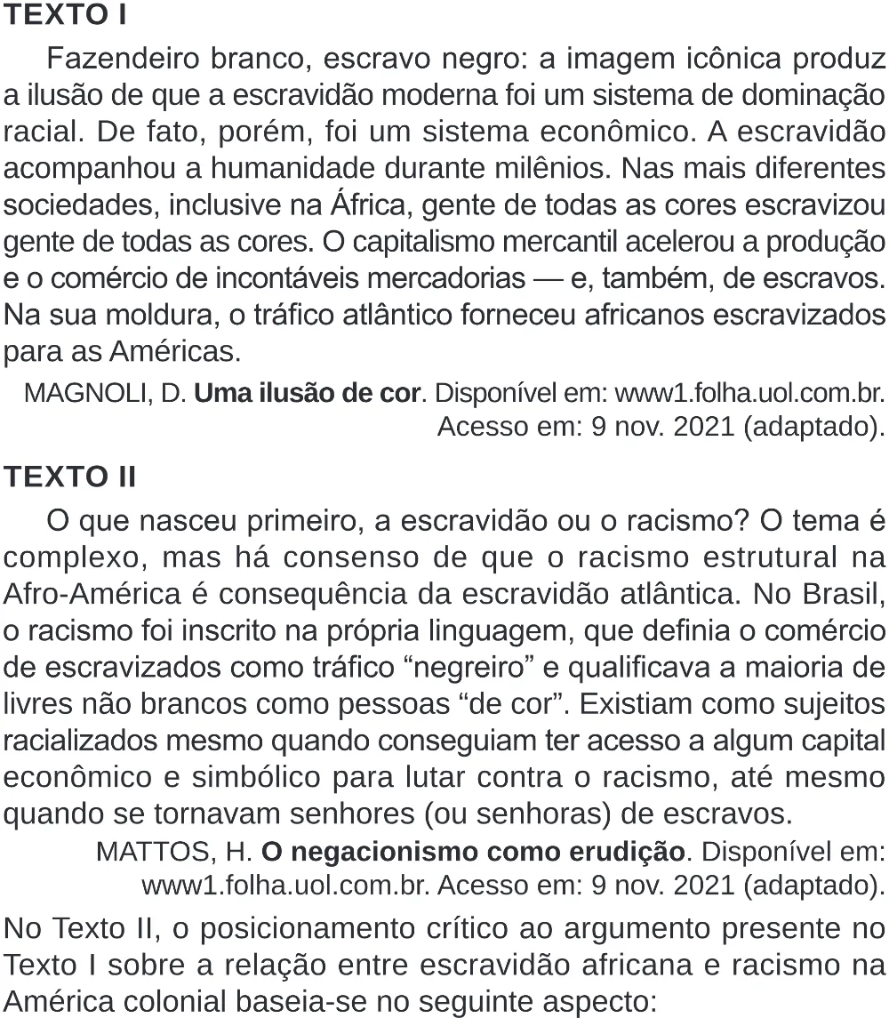 Trecho original com figura, tabela ou fórmula da questão 77 do ENEM 2024 - 1º Dia – Caderno 4 – Verde (Superampliada) – Reaplicação/PPL.