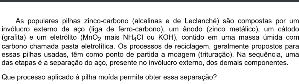 Trecho original com figura, tabela ou fórmula da questão 110 do ENEM 2020 - 2º Dia - Caderno 5 – Amarelo – Aplicação digital.