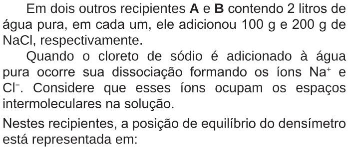 Trecho original com figura, tabela ou fórmula da questão 127 do ENEM 2018 - 2º Dia - Caderno 5 - Amarelo – Aplicação regular.