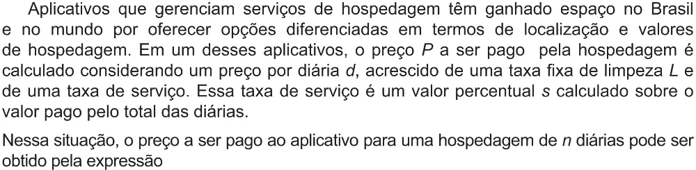 Trecho original com figura, tabela ou fórmula da questão 176 do ENEM 2021 - 2º Dia – Caderno 12 – Verde (Libras – Ampliada) – Aplicação Regular.