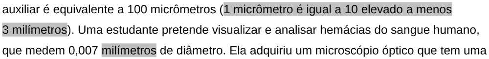 Trecho original com figura, tabela ou fórmula da questão 154 do ENEM 2024 - 2º Dia – Caderno 11 – Laranja (braile e ledor) – Aplicação Regular - Leitor de tela (NVDA).