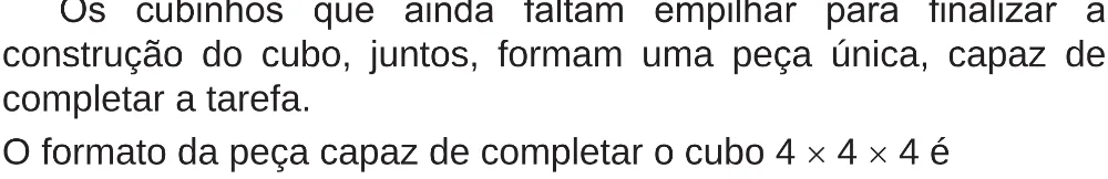 Trecho original com figura, tabela ou fórmula da questão 146 do ENEM 2018 - 2º Dia - Caderno 5 – Amarelo (Superampliada) – Aplicação regular.