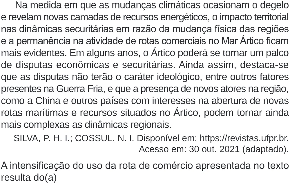 Trecho original com figura, tabela ou fórmula da questão 73 do ENEM 2024 - 1º Dia – Caderno 4 – Verde (Superampliada) – Reaplicação/PPL.