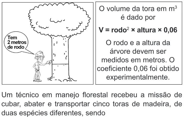 Trecho original com figura, tabela ou fórmula da questão 158 do ENEM 2010 - Dia 2 - Caderno 8 - Rosa – Aplicação regular.