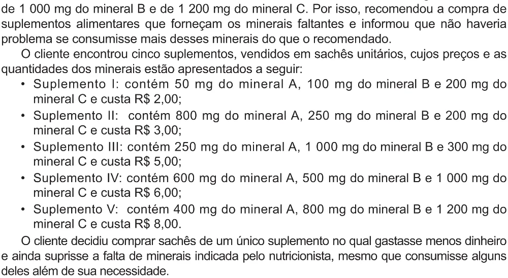 Trecho original com figura, tabela ou fórmula da questão 159 do ENEM 2021 - 2º Dia – Caderno 5 – Amarelo (Ampliada) – Aplicação Regular.
