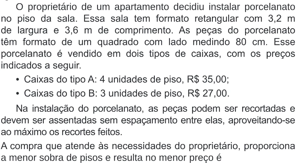 Trecho original com figura, tabela ou fórmula da questão 160 do ENEM 2020 - 2º Dia - Caderno 8 – Rosa (Superampliada) – Aplicação Regular.