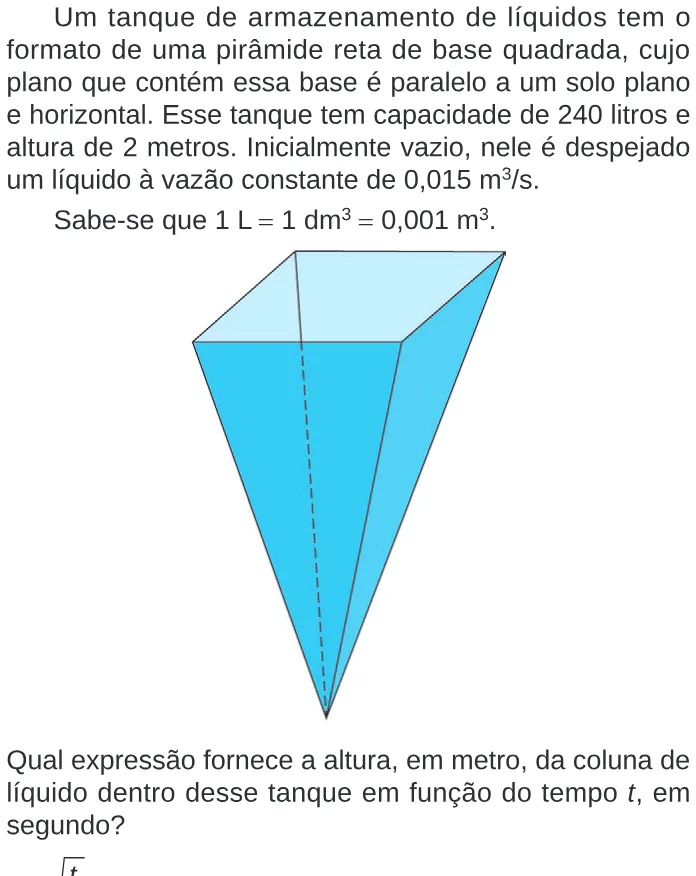 Trecho original com figura, tabela ou fórmula da questão 141 do ENEM 2024 - 2º Dia – Caderno 8 – Verde – Reaplicação/PPL.