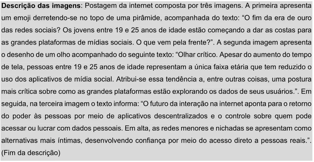 Trecho original com figura, tabela ou fórmula da questão 35 do ENEM 2025 - 1º Dia – Caderno 9 – Laranja (Braile e ledor) – Aplicação Regular - Leitor de tela (NVDA) - Belém, Ananindeua e Marituba.