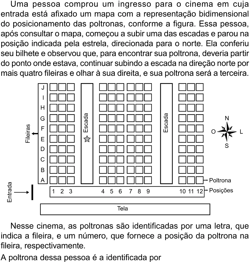 Trecho original com figura, tabela ou fórmula da questão 136 do ENEM 2023 - 2º Dia – Caderno 8 – Rosa – Aplicação Regular - (Superampliada).