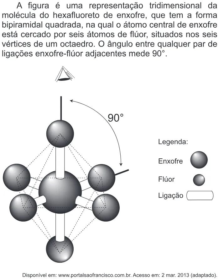 Trecho original com figura, tabela ou fórmula da questão 137 do ENEM 2014 - 2º Dia – Caderno 6 – Cinza – Reaplicação/PPL.