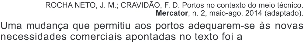 Trecho original com figura, tabela ou fórmula da questão 65 do ENEM 2018 - 1º Dia - Caderno 1 - Azul (Superampliada) – Aplicação regular.