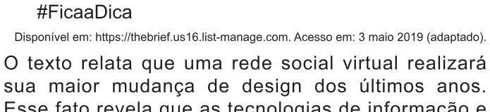 Trecho original com figura, tabela ou fórmula da questão 28 do ENEM 2021 - 1º Dia – Caderno 1 – Azul – Aplicação Regular.