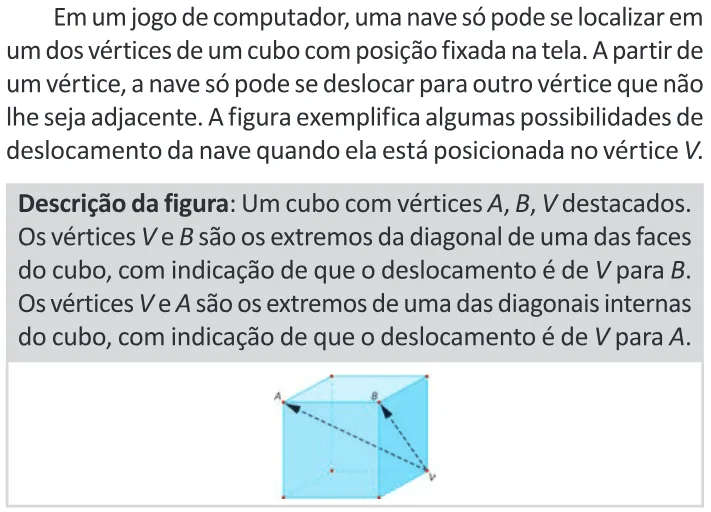 Trecho original com figura, tabela ou fórmula da questão 156 do ENEM 2025 - 2º Dia – Caderno 11 – Laranja (Braile e ledor) – Reaplicação - (Ledor).