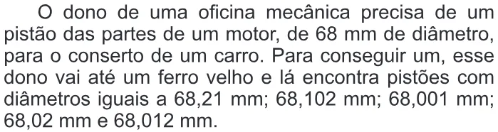 Trecho original com figura, tabela ou fórmula da questão 138 do ENEM 2011 - 2º Dia - Caderno 5 - Amarelo – Aplicação regular.