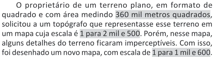 Trecho original com figura, tabela ou fórmula da questão 165 do ENEM 2025 - 2º Dia – Caderno 11 – Laranja (Braile e ledor) – Aplicação Regular - (Ledor) - Belém, Ananindeua e Marituba.