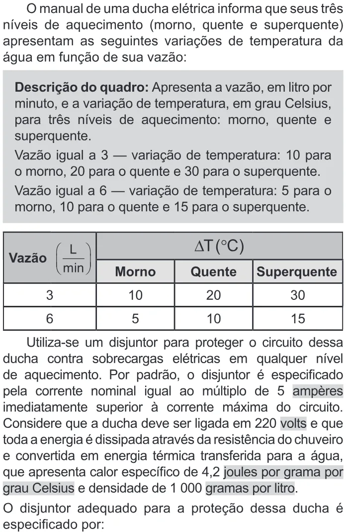 Trecho original com figura, tabela ou fórmula da questão 108 do ENEM 2022 - 2º Dia – Caderno 11 – Laranja (braile e ledor) – Aplicação Regular.