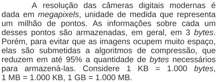 Trecho original com figura, tabela ou fórmula da questão 173 do ENEM 2009 - 2º Dia - Caderno 6 - Cinza.