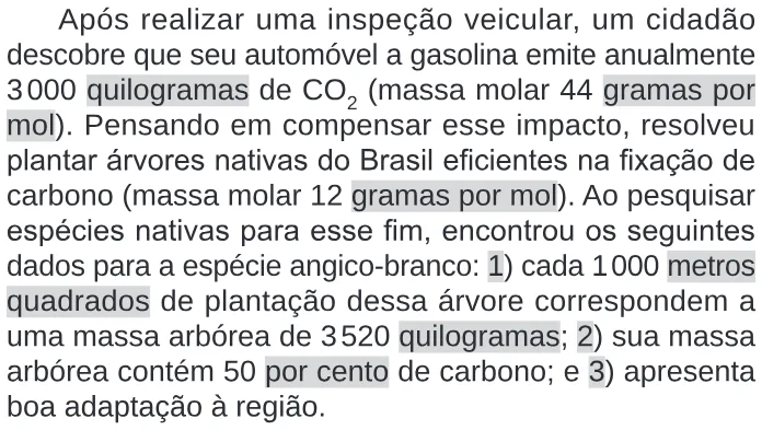 Trecho original com figura, tabela ou fórmula da questão 110 do ENEM 2024 - 2º Dia – Caderno 11 – Laranja (braile e ledor) – Reaplicação/PPL.