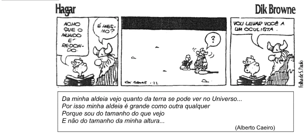 Trecho original com figura, tabela ou fórmula da questão 59 do ENEM 2004 - Caderno Amarelo.