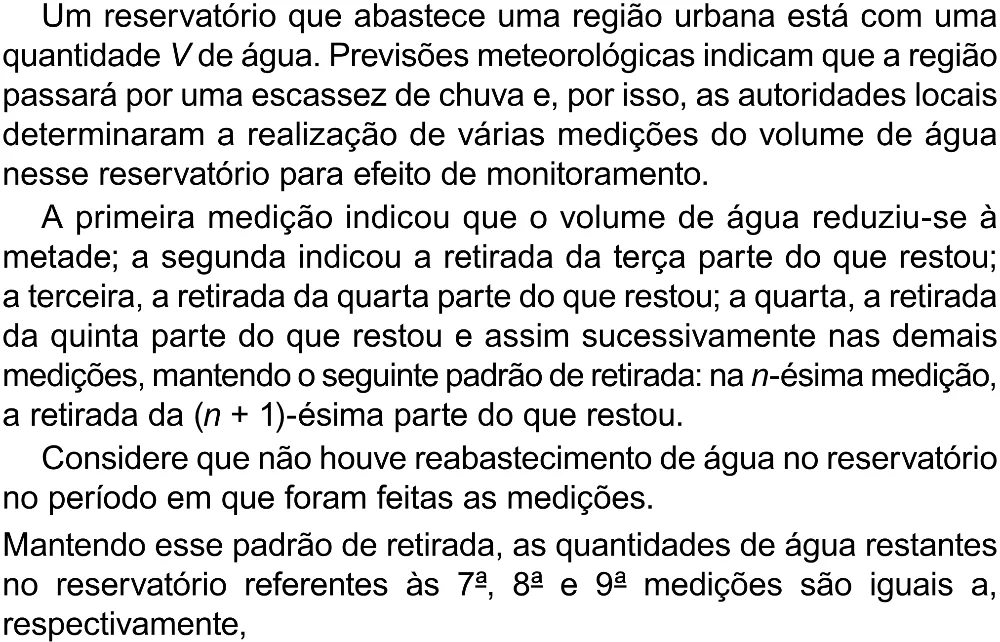 Trecho original com figura, tabela ou fórmula da questão 144 do ENEM 2023 - 2º Dia – Caderno 8 – Rosa (Superampliada) – Reaplicação/PPL.